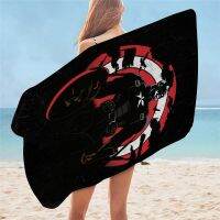 【cw】 BlackMicrofiberBathTowelsForAdultsKidsBeachTowels140x210cmBreathableComfortSoftQuick Drying ！