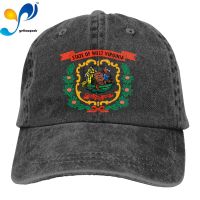 Fashion Hip hop Washed Baseball Cap Flag Of West Virginia State Wild Hat Adjustable Men And Women Outdoor Sun Hats Trucker Caps