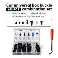 ?Letuzi 100Pcs ผสม Auto Fastener คลิปรถ Fasteners Rivet ชุดคลิปกันชน Body Push Retainer Pin Rivet สำหรับ GM Ford Toyota Honda Chrysler HE26รถกันชน Fender ประตู Trim คลิป Fastener Accessor