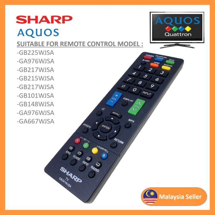 compatible-for-sharp-led-lcd-flat-penal-remote-control-gb291wjsa