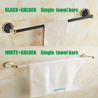 BECOLA2018 hot selling new products White Golden Single Towel Bars Toilet towel bar single pole Black Golden Bathroom towel bars