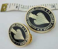tomwang2012. TWO METAL MILITARY US SPECIAL OPERATIONS COMMAND BADGE PIN USSOCOM INSIGNIA-213