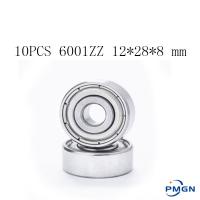 10PCS 6001ZZ Bearing ABEC-5 12X28x8 Mm High Quality  Deep Groove 6001 ZZ Ball Bearings 6001Z 80101 Z 6001Z Bearing 12*28*8 Mm