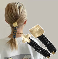 Bubble Braid Hair Rope With Fashion-forward Design Stylish Rubber Band For Modern Hairstyles Statement-making Hair Accessory With Embedded Gems Luxurious Headband With Intricate Jewelry Details Elegant Ponytail Phone Line Headwear