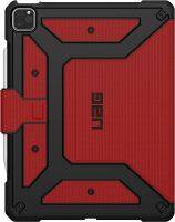 UAG iPad Pro 12.9" (6th Gen 2022, 5th Gen 2021, 4th Gen 2020, 3th Gen 2018) เคสแมกมาสีแดงทนทานฝาครอบป้องกันขาตั้งแบบพับได้หลายมุมพร้อมที่ใส่ดินสอ