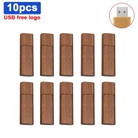 10pcs/lot Customize Logo Wood Wedding Gift USB 2.0 Flash Drive 4GB 8GB 16GB 32GB Pendrive Mini Creative Pen Drive Memory U Stick