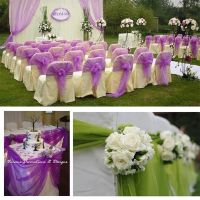 72cmX10m Wedding Background Ornaments Organza Tulle Table Skirt Sash Backdrop Hanging Supplies 70