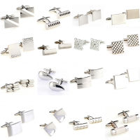 Siver Color Stainless Steel Metal Cufflink Cuff Link 1 Pair Big Promotion