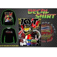 [In stock] 2023 design mens sports clothing  ☄Thailook Long Sleeve, Decal Shirt, Thailand Long sleeve, Thailook, 068, KYT yellow helmet，Contact the seller for personalized customization of the name