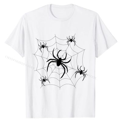 Halloween  Web Spiderweb Spiders T-Shirt Top T-shirts Funny Family Boy Tops T Shirt Funny Cotton