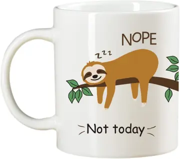 Funny Sloth Coffee Mug, Cute Sloth Gifts for Women and Men, 3D Coffee Mugs (Will Do Absolutely Nothing)