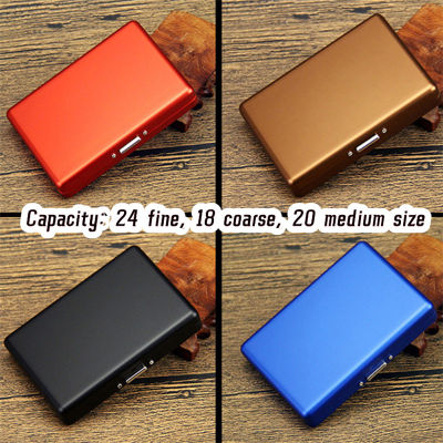 Portable Ciggarett Case Metal Tobaco Container Holder Smke Box Accessories