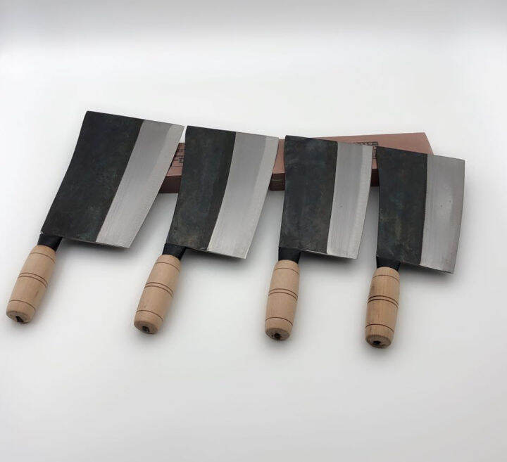 Hong Kong Chen Zhiji wooden handle Jiujiang Bay knife steel handle bone cleaver hand bone