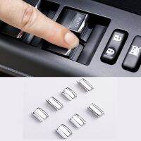 ✇№ 7pcs Chrome Window Glass Lift Button Cover Trim Decal for Toyota VIOS ALTIS CAMRY RAV4 WISH Yaris Car Interior Accessories