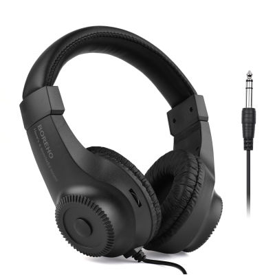 สเตอริโอแบบมีสายหูฟังมอนิเตอร์Over-หูฟังบลูทูธ50มม.6.5มม.สำหรับบันทึกการตรวจสอบMusic Appreciationเกมเล่นDJสีดำ