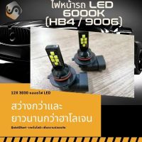 หลอดไฟไฟตัดหมอกรถยนต์ หลอดไฟ LED 1 คู่ HB4/9006 LED แสงจ้าสีขาวบริสุทธิ์ (6000K) ติดตั้งง่ายและรวดเร็ว Plug&amp;Play {จัดส่งด่วน} หลอดไฟ LED 1 คู่ - MixITMax