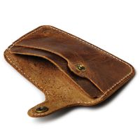 hot！【DT】▩☒  Wholesale Leather Card Wallet Men Business Bank Holder Thin Credit Convenient Small Cards Pack Cash