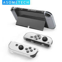 ASOMETECH เคสใสคอนโซล Nintendo Switch OLED,เคสกันกระแทกกันตกคริสตัลแบบใสเคสตัวควบคุม Joy-Con