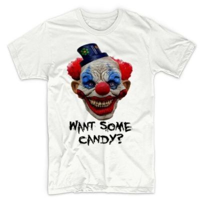 Evil Scary Horror Creepy Clown Halloween Gift T Tshirts Loose New Size