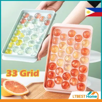 1pc Random Color 33-grid Ice Ball Mold Whiskey Cocktail Bar Accessory For  Diy Home Use, 33 Circular Spherical Mold For Kitchen Accessories