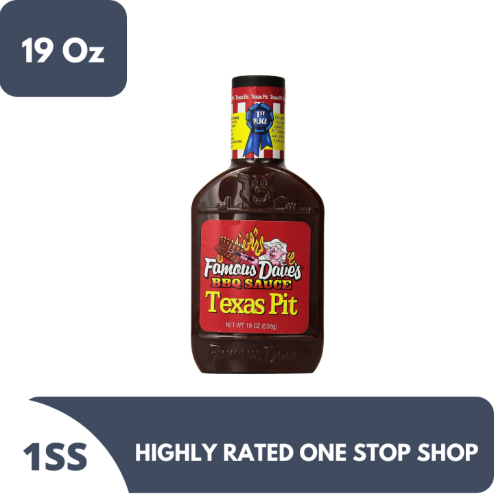 Famous Dave's Bbq Sauce Texas Pit 19 Oz (Jan 15,2023 expiry) Lazada PH