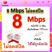 ซิมโปรเทพ 8  Mbps ไม่ลดสปีด เล่นไม่อั้น +โทรฟรีทุกเครือข่ายได้ แถมฟรีเข็มจิ้มซิ