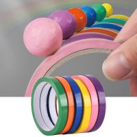 ❖◘ 6 Roll Decompression Sticky Ball Tape DIY Colorful Ball Tape Toys Candy Color
