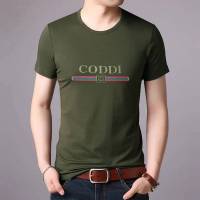 #สินค้าพร้อมส่ง#เสื้อยืดผู้ชายแขนสั้นคอกลมสไตล์เกาหลี (สกรีนตัวหนังสือCODDI) TSH-010