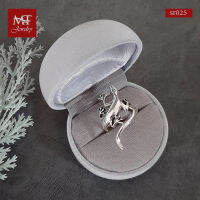 MT แหวนเงินแท้ ลายจิ้งเหลน งานรมดำ ไซส์ : 54, 56 Solid 925 Sterling Silver Ring (sr025 ) MT Jewelry มณีธารา