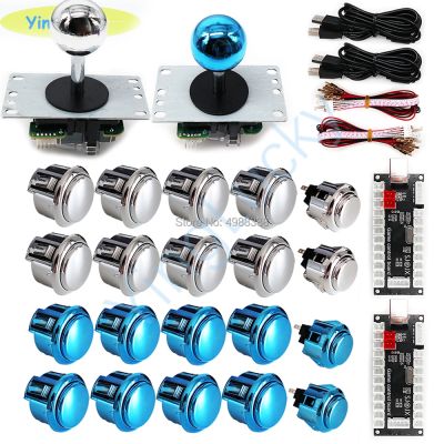 joysticks kit copy sanwa JLF-TP-8YT joystick OBSJ-30 buttons USB zero delay high quality encoder for diy arcade kit pandora box