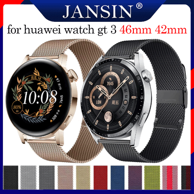 สาย for huawei watch gt 3 46mm 42mm นาฬิกาอัจฉริยะ gt3 สายรัดสแตนเลสของ for huawei watch gt 3 SE สายนาฬิกา