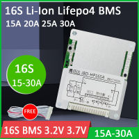 BMS 16S 15A 20A 25A 30A 60V48V Li-IonLifepo4 18650ป้องกัน Balancer PCB สำหรับ Electr สกู๊ตเตอร์ Ebike