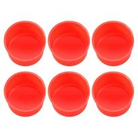 12Pcs Mini Cake Molds 4 Inch Round Baking Pan Non-Stick Silicone Baking Mold Bakeware Pan Reusable