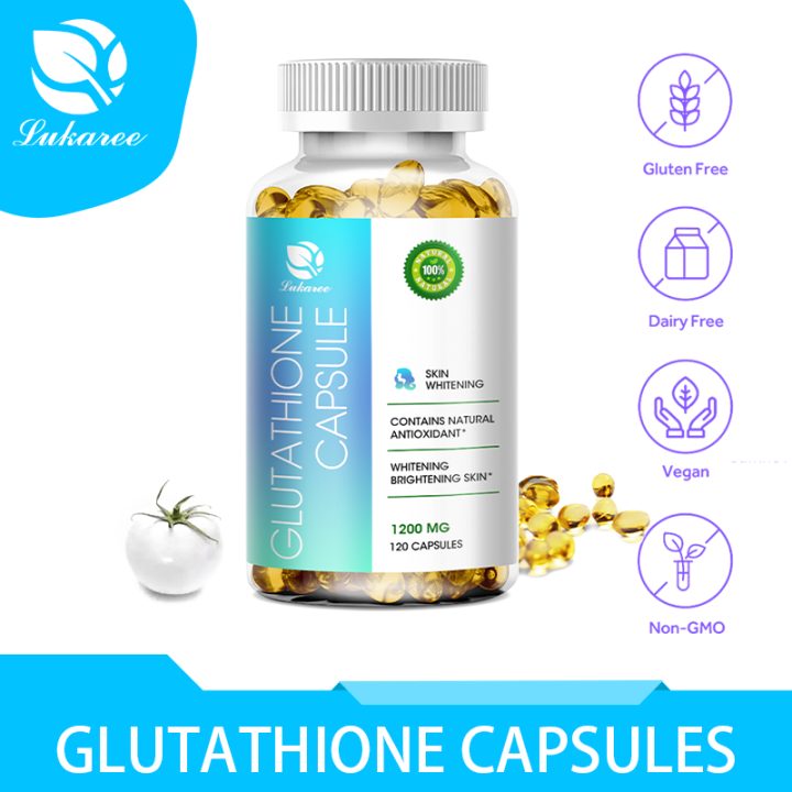 L-Glutathione Original Capsules 1200mg for Anti Aging Skin Whitening ...