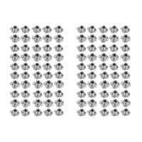 100Pcs M8 Metal Captive T Nuts Pronged Tee Blind Nuts Metric