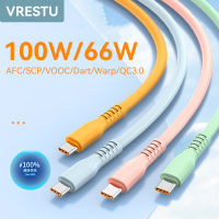 100W 6A 66W 65W USB C Kabel Cepat Cecair Silikon Jenis C Cabo untuk Samsung Xiaomi S23 P60 50 Pro Realme Oneplus POCO