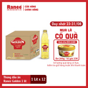 Thùng dầu ăn Ranee Golden 1 lít 1 lít x 12 chai