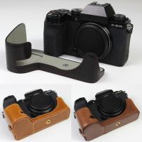 Genuine Real Leather Half Camera Case Grip For Fujifilm Fuji X-S10 S10