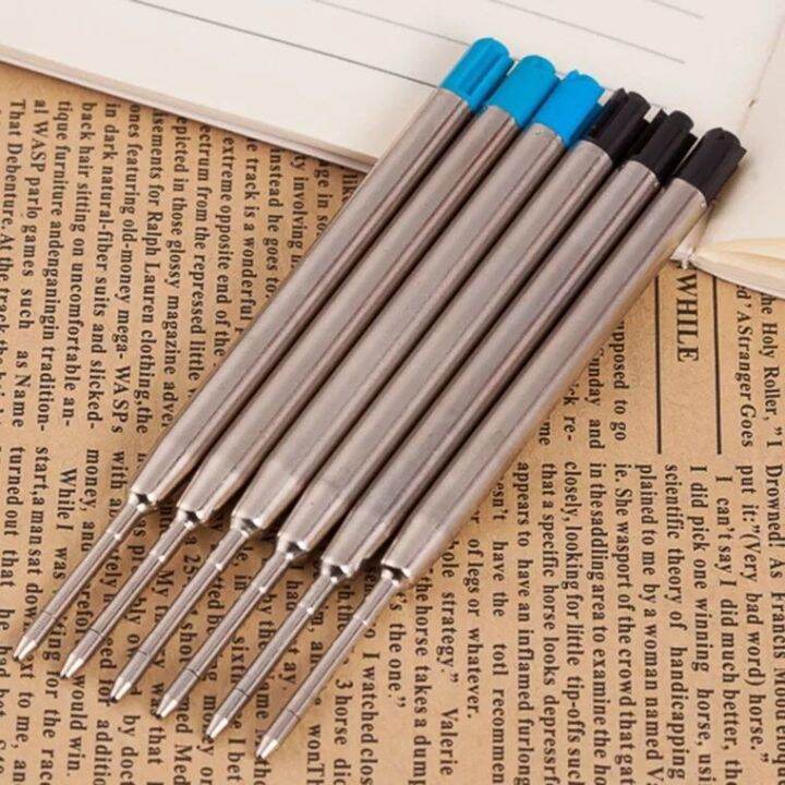 10-pcs-of-metal-parker-pen-refill-0-7mm-ballpoint-pen-refill-metal-refill-stationery-office-writing-pen-stationery-writing-utensils