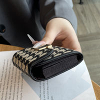 เคสกระเป๋าใส่บัตรเครดิตมีช่องใส่กระเป๋าเงินแฟชั่น11ช่องสำหรับใส่บัตรเครดิตนามบัตรนาฬิกาสตรัท