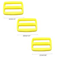 seng 10Pcs Plastic Tri-Glide Slide Buckle Adjustable Webbing Triglides Sliplock Slider Buttons for Belt Backpack Bags Parts