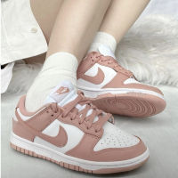 Original sb duk Low "Rose Whisper" Sports shoes Casual board shoes For Women