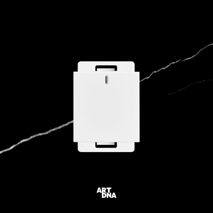 art-dna-รุ่น-c3-ชุดสวิทซ์-switch-led-1-way-สีขาว-size-m-design-switch-สวิตซ์ไฟโมเดิร์น-สวิตซ์ไฟสวยๆ-ปลั๊กไฟสวยๆ