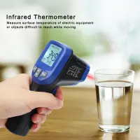 เครื่องวัดอุณหภูมิอินฟราเรด IR Gun แบบไม่สัมผัส USB Data Storage Industry Temperature Meter IR‑863U