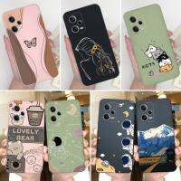 เคสสำหรับ Xiaomi Redmi Note 12Pro + Plus 5G น่ารักหมีสาวแมวผีเสื้อนักบินอวกาศซิลิโคนนิ่มป้องกันการตกเคสสำหรับ Redmi ด้านหลัง12 Pro + เปลือกมีสีสันกันกระแทกกันลื่น