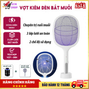 Vợt bắt muỗi thông minh kiêm đèn bắt muỗi tự động 3 in 1