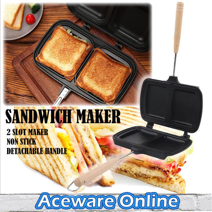 Bread Toaster Pan Sandwich Maker Bread Toast Pan Pembakar Roti Sandwich ...