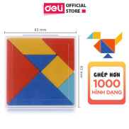 Bộ Ghép Trò Chơi Trí Uẩn Xếp hình Tangram Deli Cho Bé Phát Triển Trí Thông