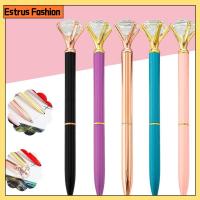 ESTRUS FASHION 5Pcs เครื่องเขียนอุปกรณ์เครื่องเขียน ปากกาลูกลื่น หลากสี คริสตัลเพชรคริสตัล ปากกาสำหรับเขียน ทนทานต่อการใช้งาน บลิง ออฟฟิศสำหรับทำงาน