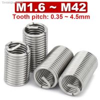 ❦❀▽ 304 Stainless Steel Screw Tooth Thread Repair Sleeve Wire Protective Coiled Helical Sleeve M1.6M2M3M4M5M6 M24 Thread Insert A2